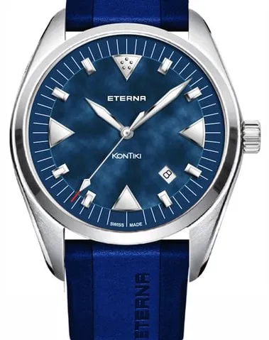 Eterna Kontiki 1220.41.81.1395 42mm Stainless steel Blue