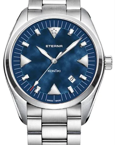 Eterna Kontiki 1220.41.81.0268 42mm Stainless steel Blue