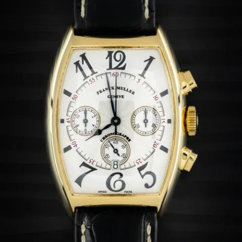 Franck Muller Cintree Curvex 6850 CC AT 40mm Yellow gold Silver