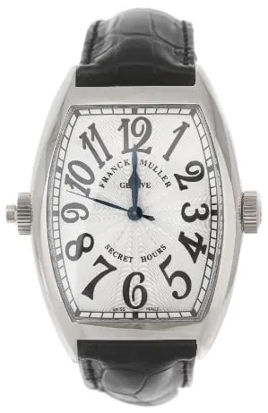 Franck Muller Secret Hours 8880 SE H 38mm White gold Silver