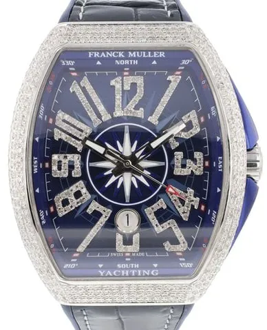 Franck Muller Vanguard V 45 SC DT 44mm Stainless steel Blue