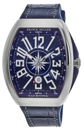 Franck Muller Vanguard V 45 SC DT 44mm Stainless steel Blue