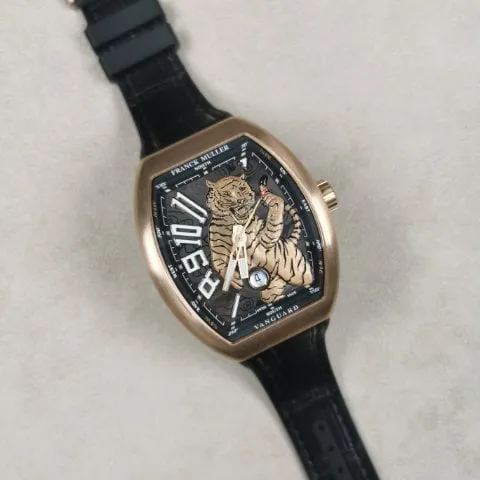 Franck Muller Vanguard V 45 SC DT 45mm Rose gold Black