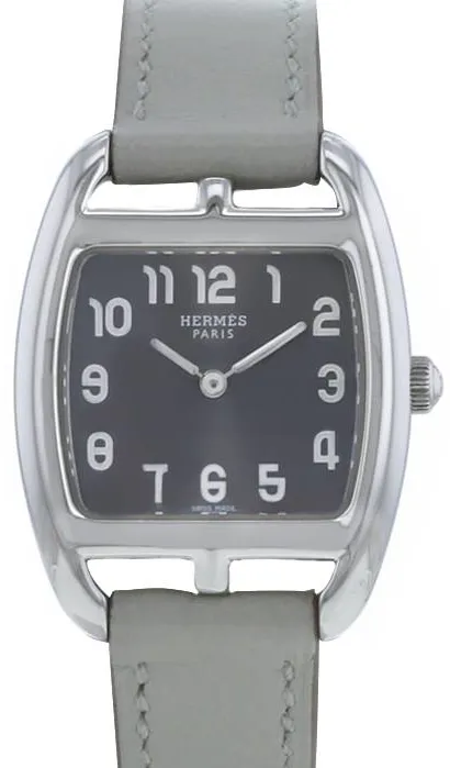 Hermès Cape Cod Tonneau CT1.210 27mm Stainless steel Gray