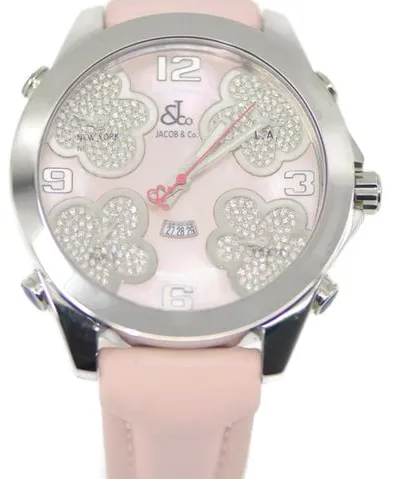 Jacob & Co. Five Time Zone JC-ATH1 47mm Steel Pink