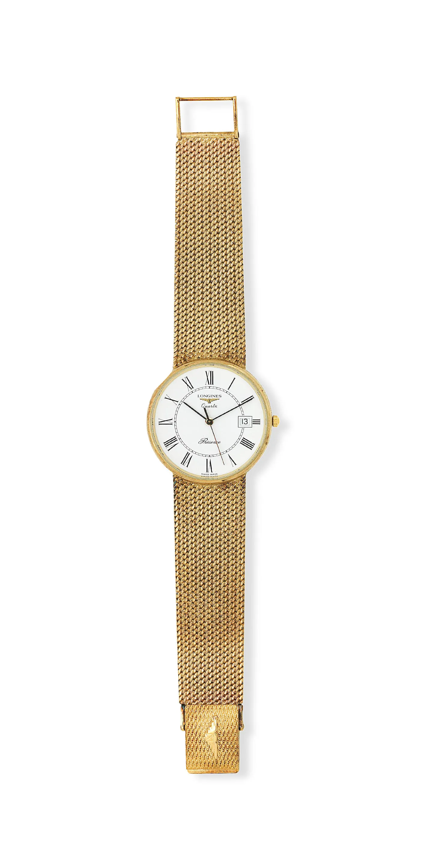 Longines Conquest 34mm Yellow gold White