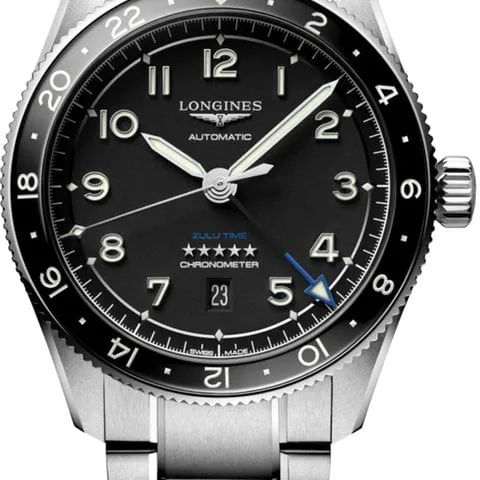 Longines Spirit L3.812.4.53.6 42mm Stainless steel Black