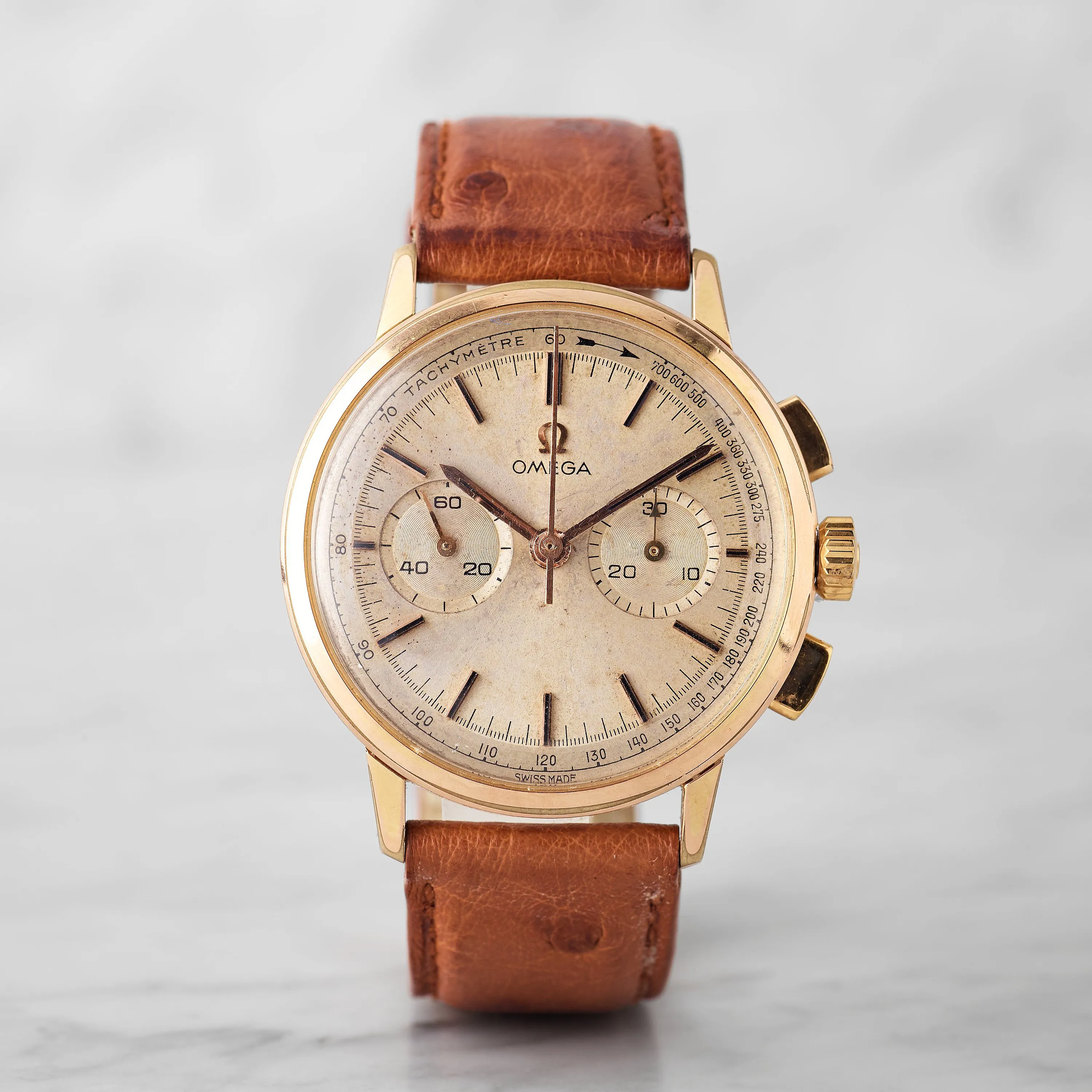 Omega 101.009 35mm Yellow gold Champagne