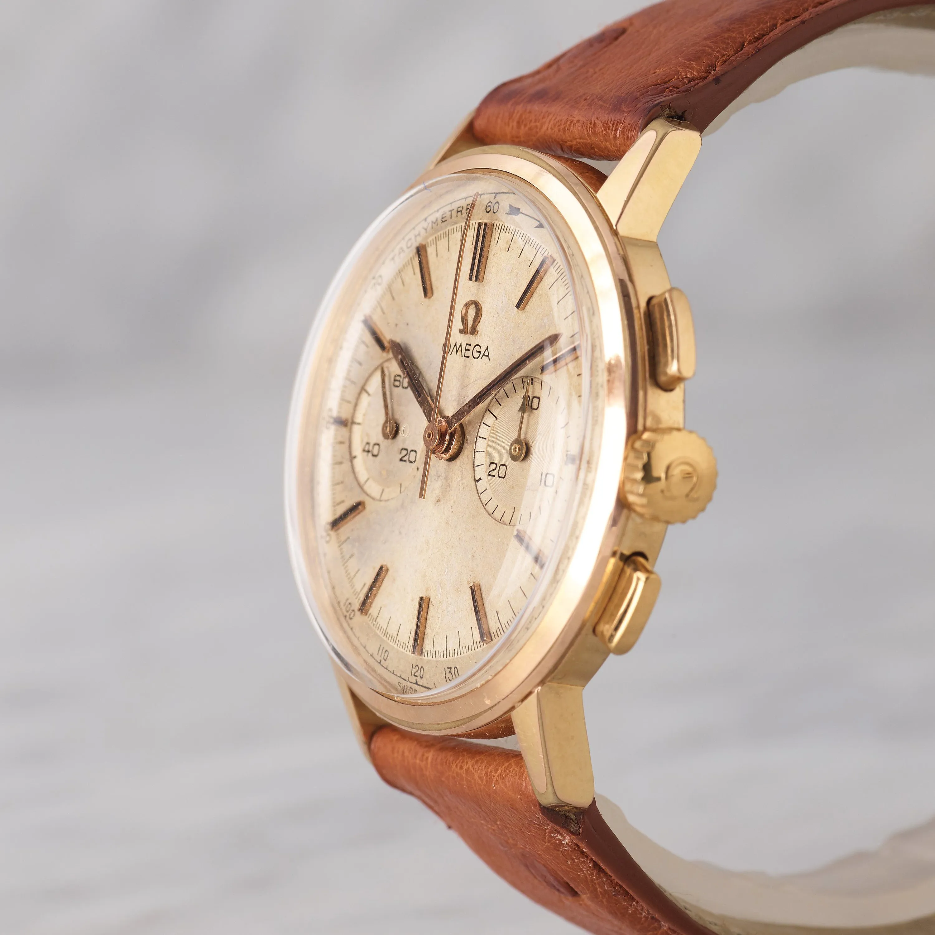 Omega 101.009 35mm Yellow gold Champagne 1