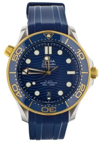 Omega Seamaster Diver 300M 210.22.42.20.03.001 42mm Gold/steel Blue