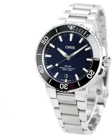 Oris Aquis 01 733 7732 4135-07 8 21 05PEB 39.5mm Stainless steel Blue