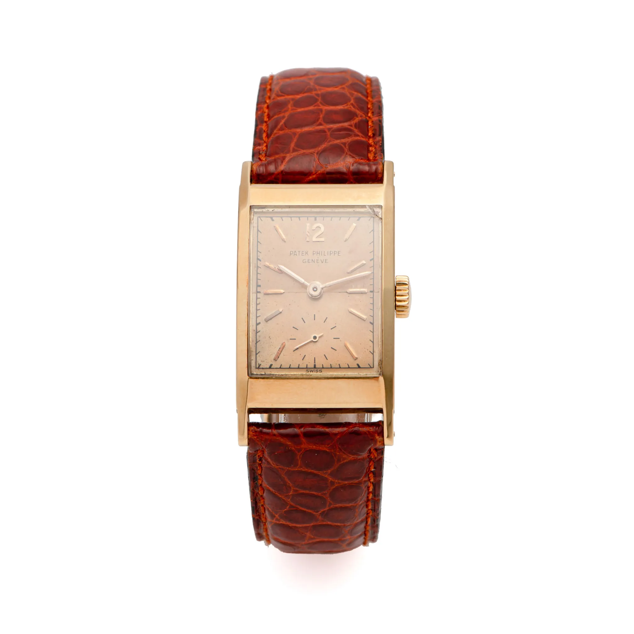 Patek Philippe Hour Glass 2461 22.5mm Yellow gold Salmon