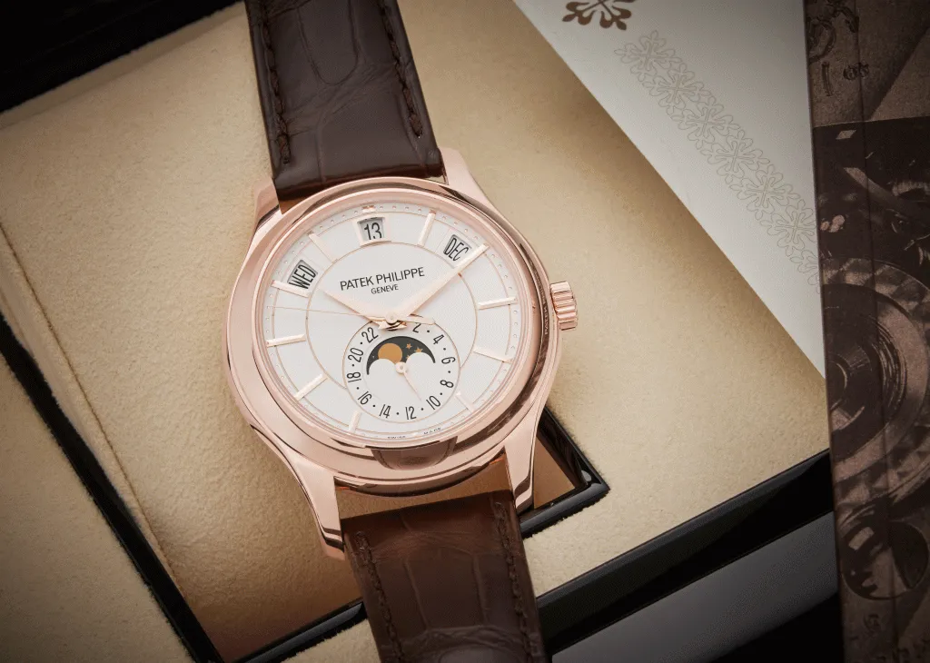 Patek Philippe Annual Calendar 5205 40mm Rose gold Silvered 1