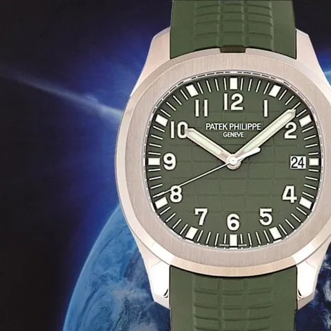 Patek Philippe Aquanaut 5168G-010 42mm White gold Green