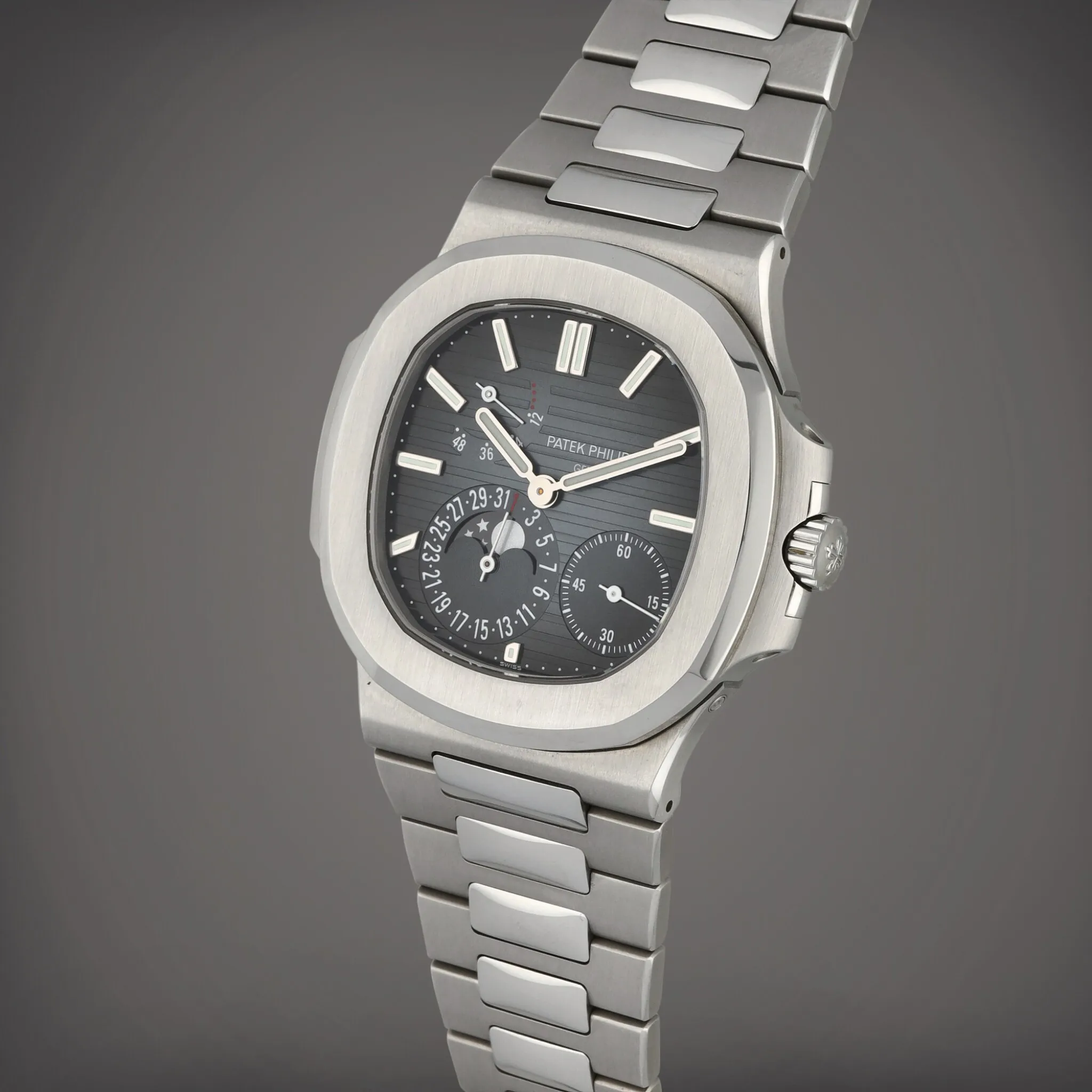 Patek Philippe Nautilus Moonphase 5712/1A-001 40mm Stainless steel Blue