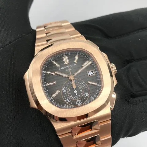 Patek Philippe Nautilus 5980/1R-001 40.5mm Rose gold Black