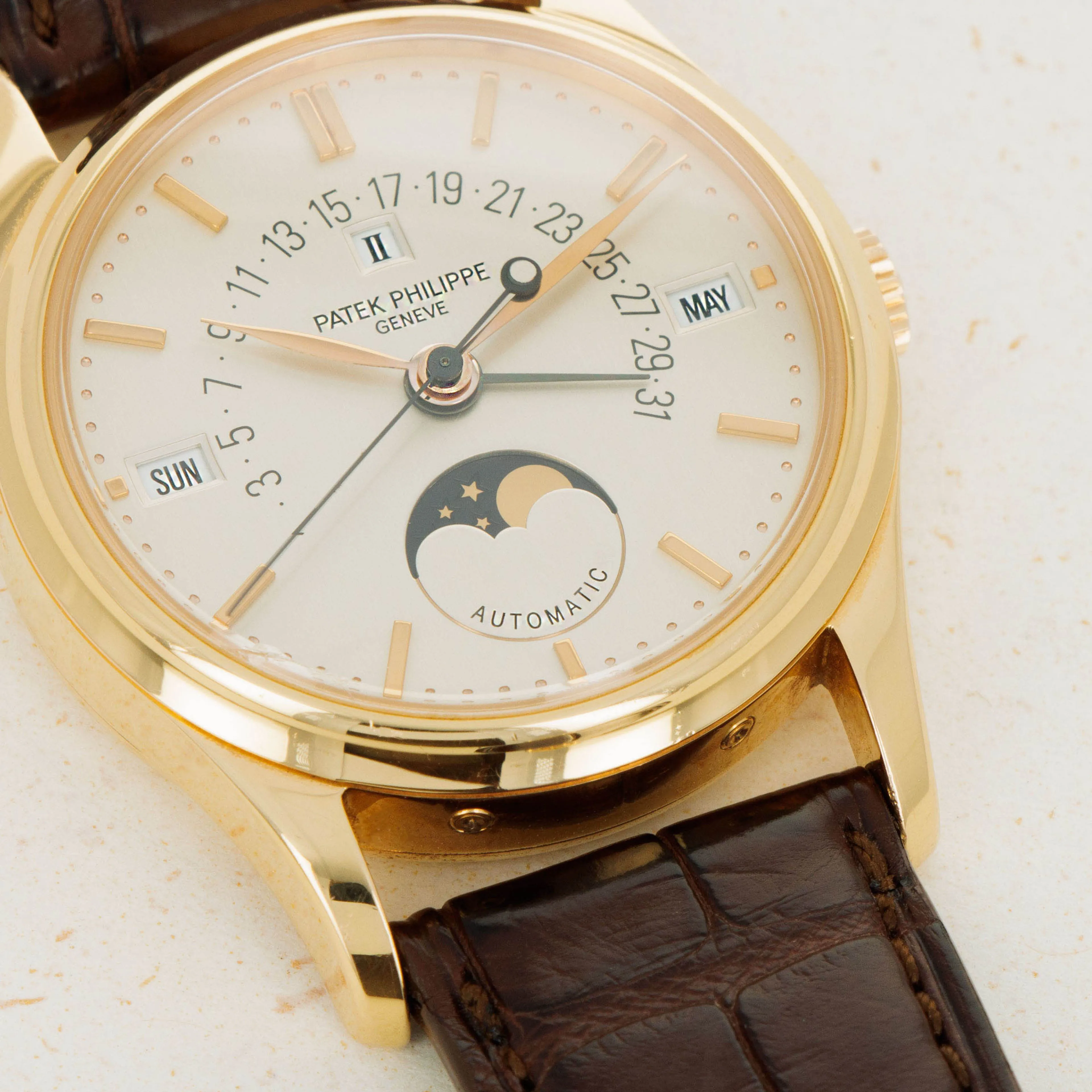 Patek Philippe Perpetual Calendar 5050R 35.5mm Rose gold Silver 1