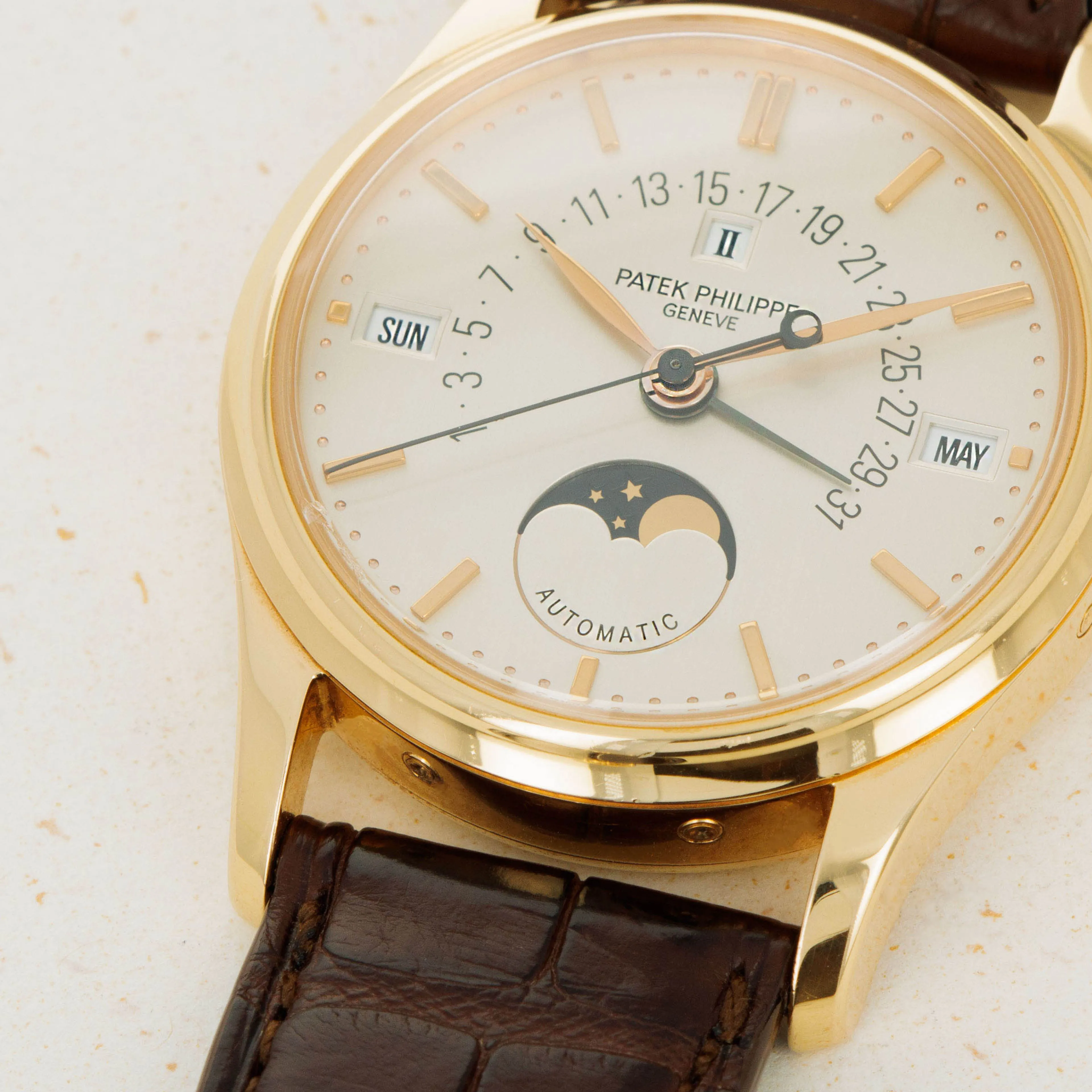 Patek Philippe Perpetual Calendar 5050R 35.5mm Rose gold Silver 2