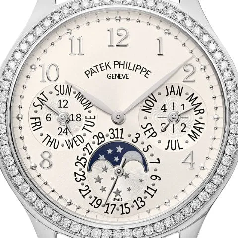 Patek Philippe Perpetual Calendar 7140G-001 35mm White gold Silver