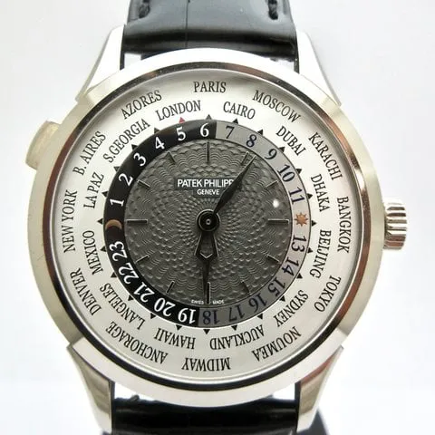 Patek Philippe World Time 5230G-001 38.5mm White gold Gray