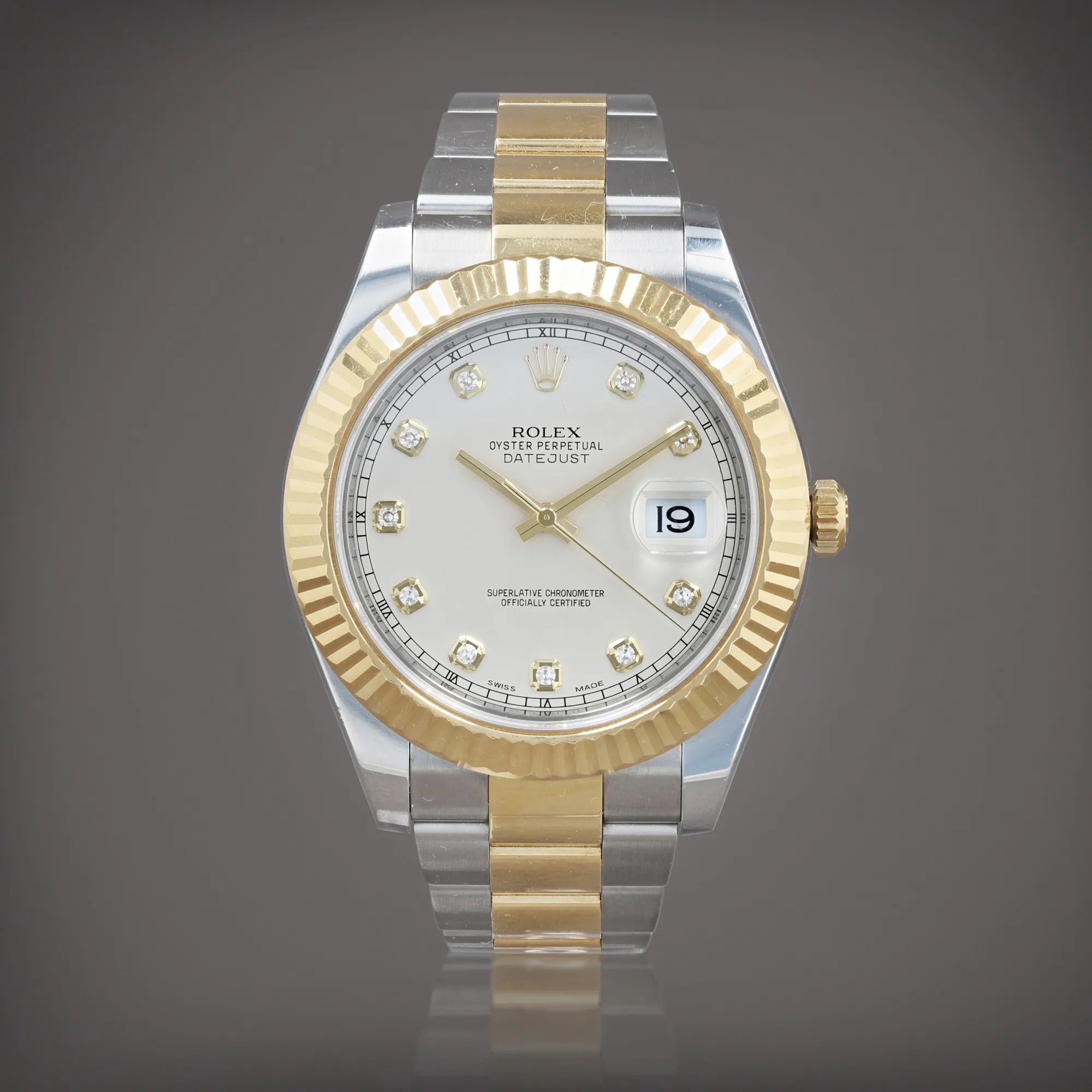 Rolex Datejust II 116333 41mm Yellow gold and Stainless steel Silver