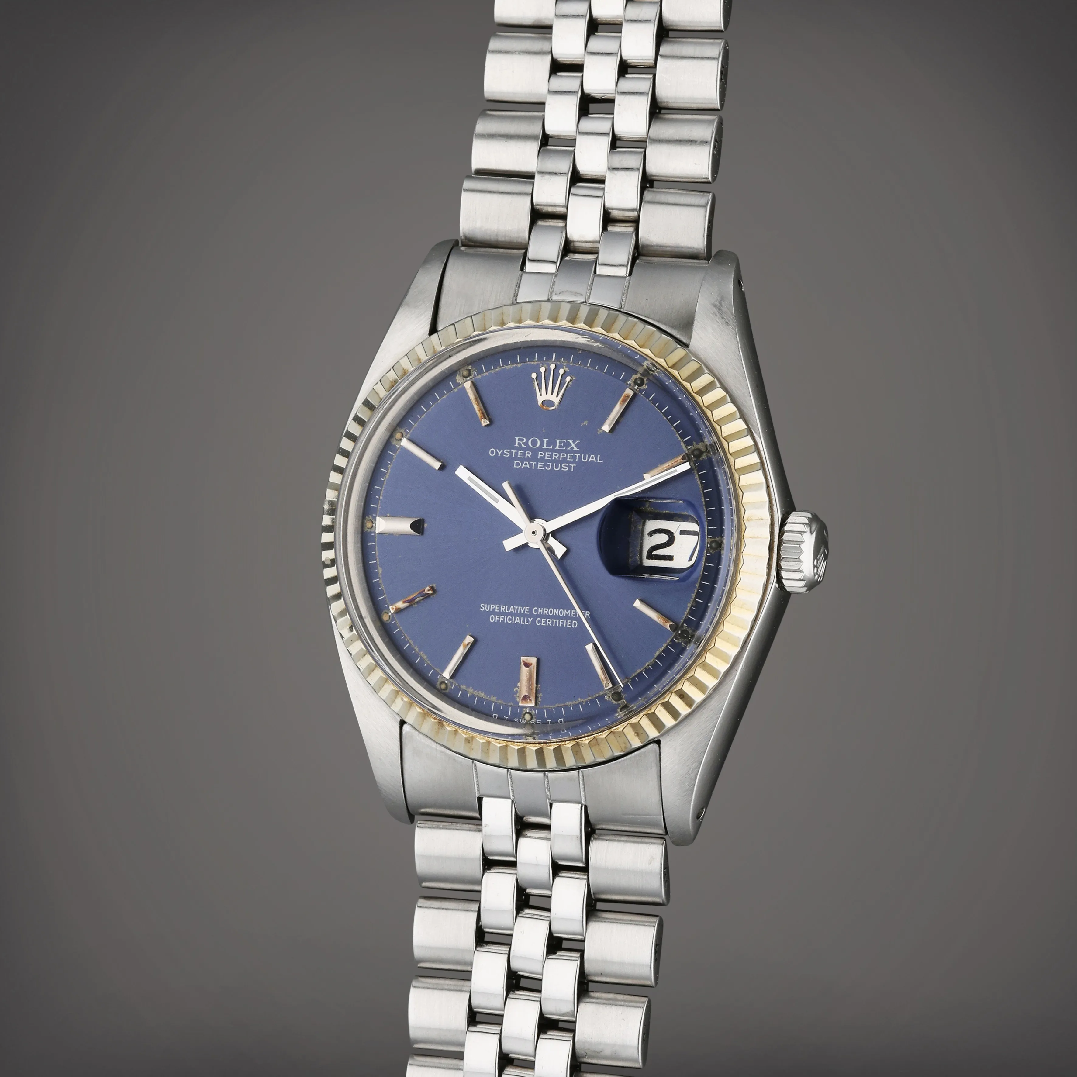 Rolex Datejust 1601 36mm Stainless steel Blue