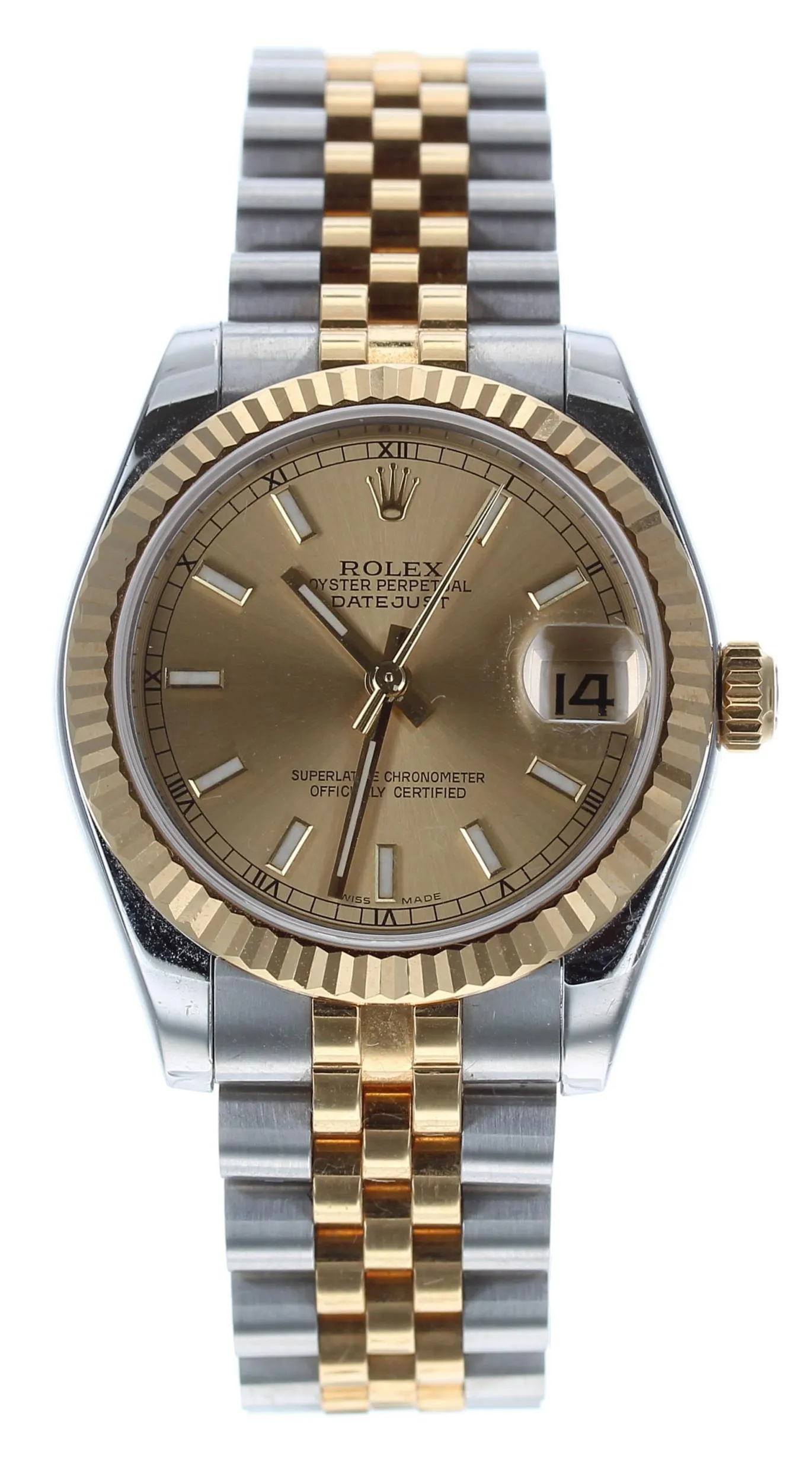 Rolex Datejust 31 178273 31mm Yellow gold and Stainless steel Champagne