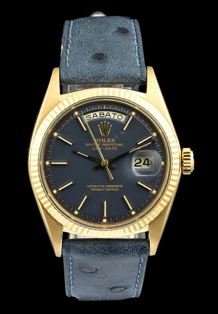 Rolex Day-Date 36 1802 36mm Yellow gold Blue