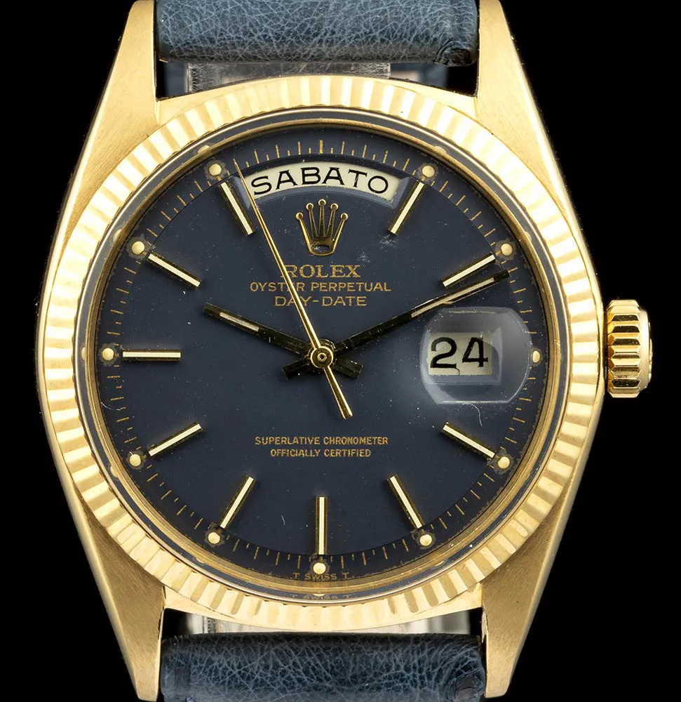 Rolex Day-Date 36 1802 36mm Yellow gold Blue 1