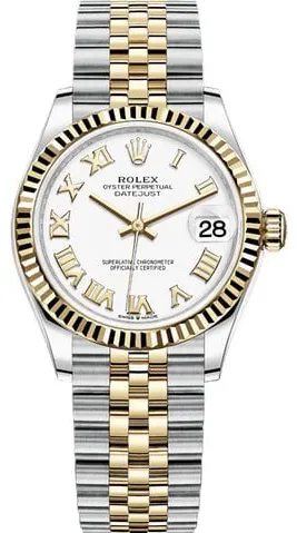 Rolex Datejust 31 278273 31mm Yellow gold and Stainless steel White