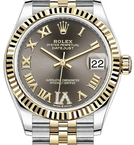 Rolex Datejust 31 278273 31mm Yellow gold and Stainless steel Grey