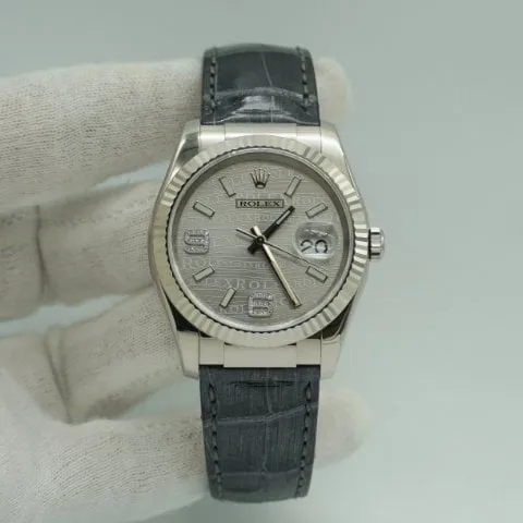 Rolex Datejust 36 116139 36mm White gold White