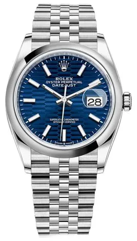 Rolex Datejust 36 126200 36mm Stainless steel Blue