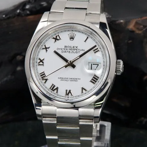 Rolex Datejust 36 126200 36mm Stainless steel White