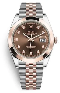 Rolex Datejust 41 126301 41mm Yellow gold and Stainless steel Brown