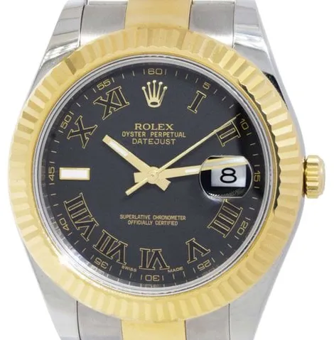 Rolex Datejust II 116333 41mm Stainless steel Black