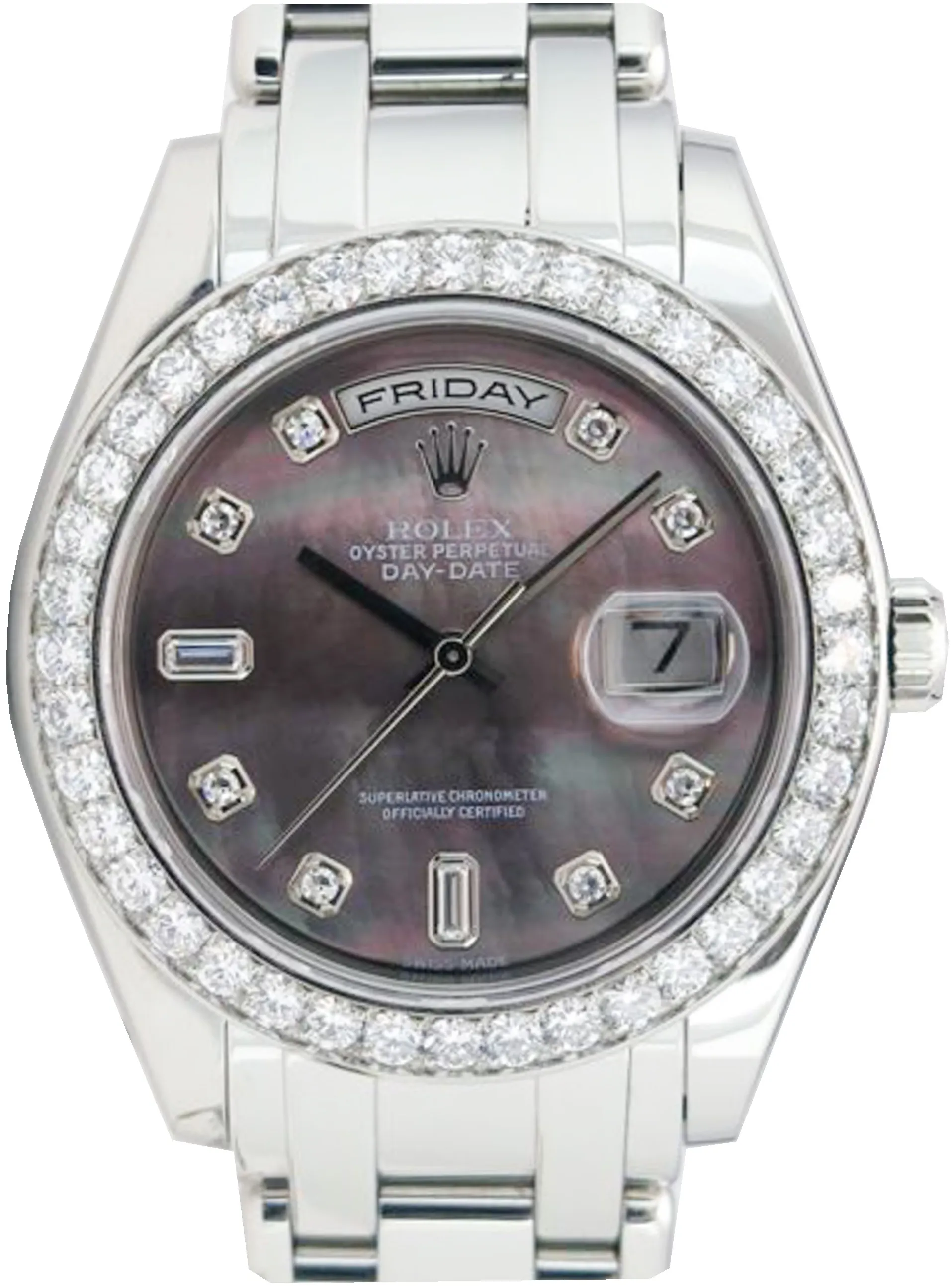 Rolex Day-Date 18946 39mm Platinum Mother-of-pearl