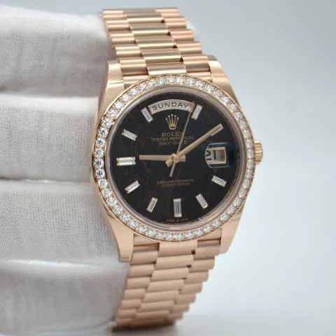 Rolex Day-Date 40 228345RBR 40mm Rose gold Brown