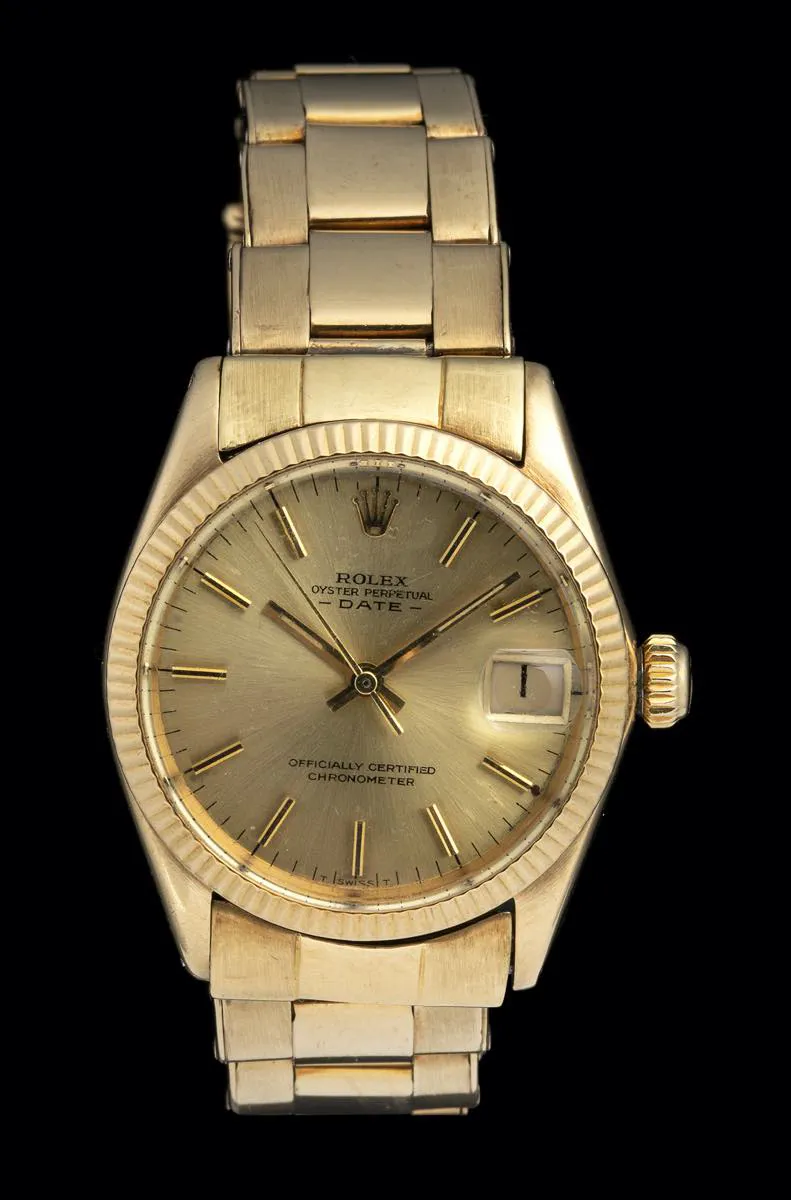 Rolex Datejust 6627 31mm Yellow gold Champagne