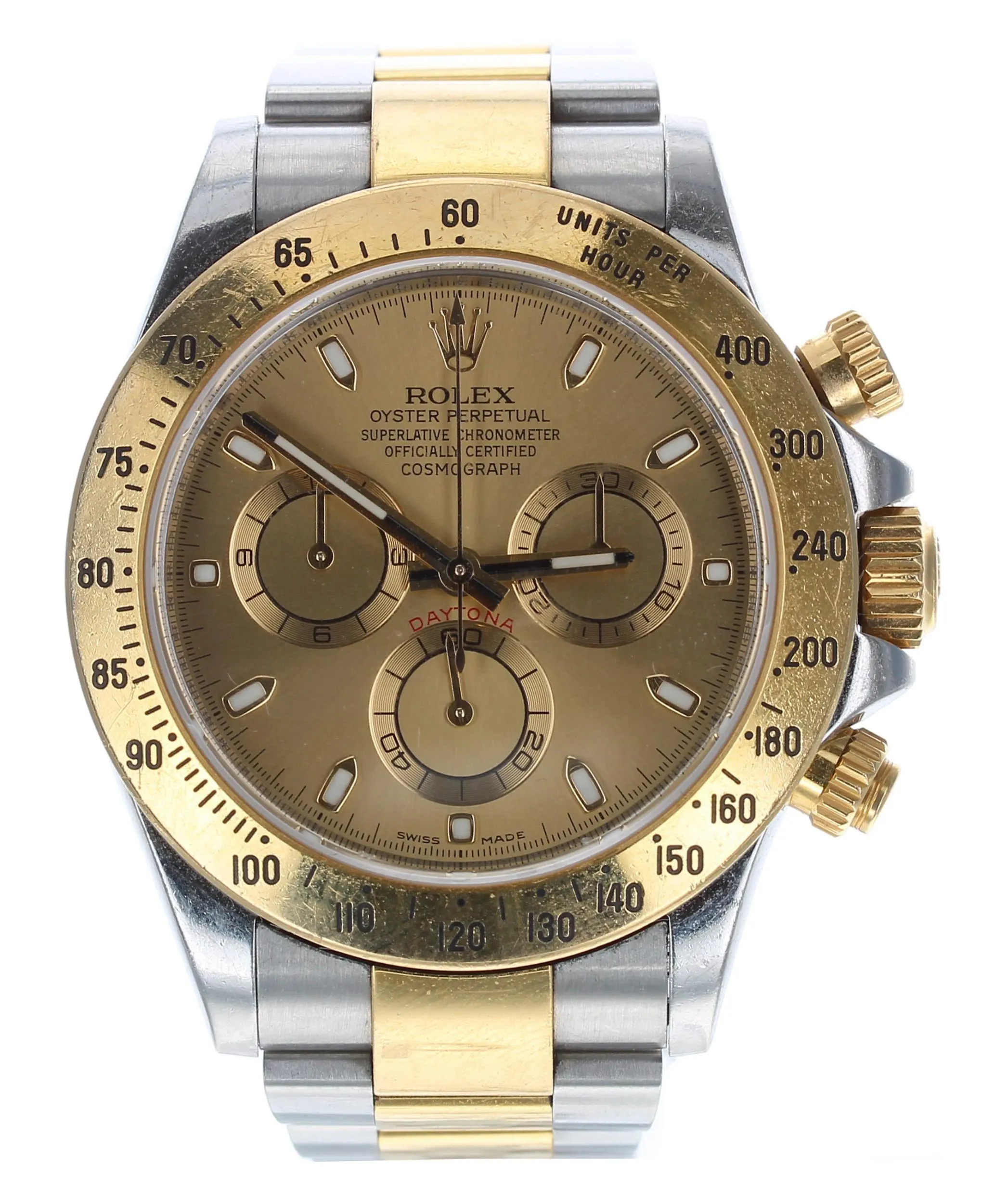 Rolex Daytona 116523 42mm Yellow gold and stainless steel Champagne