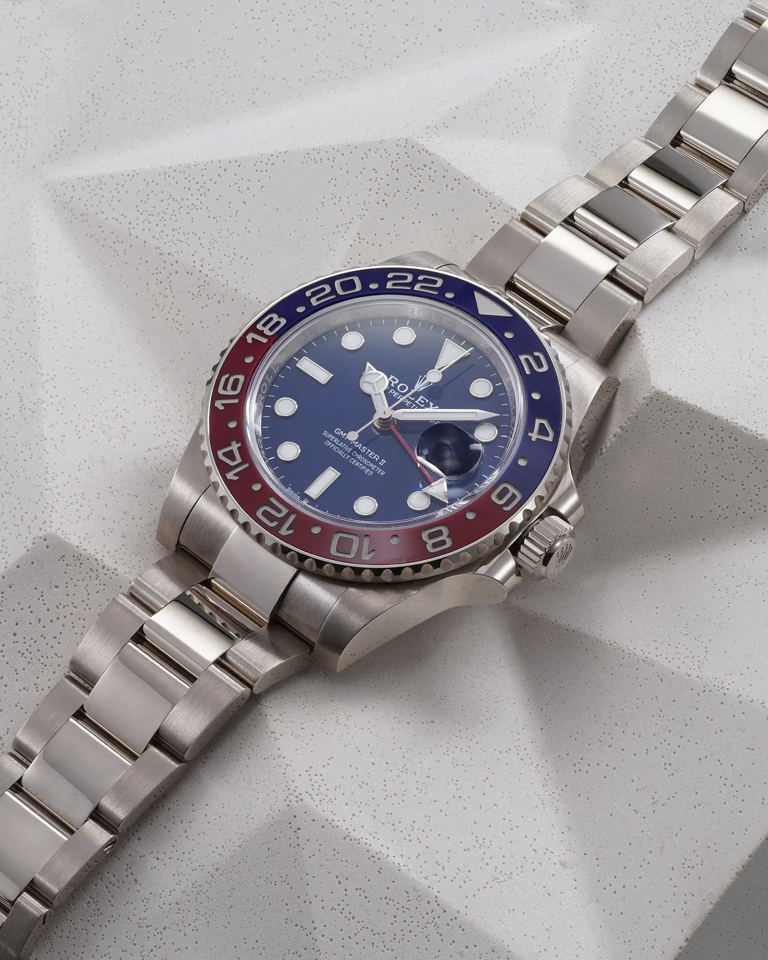 Rolex GMT-Master II 126719BLRO 40mm White gold Blue