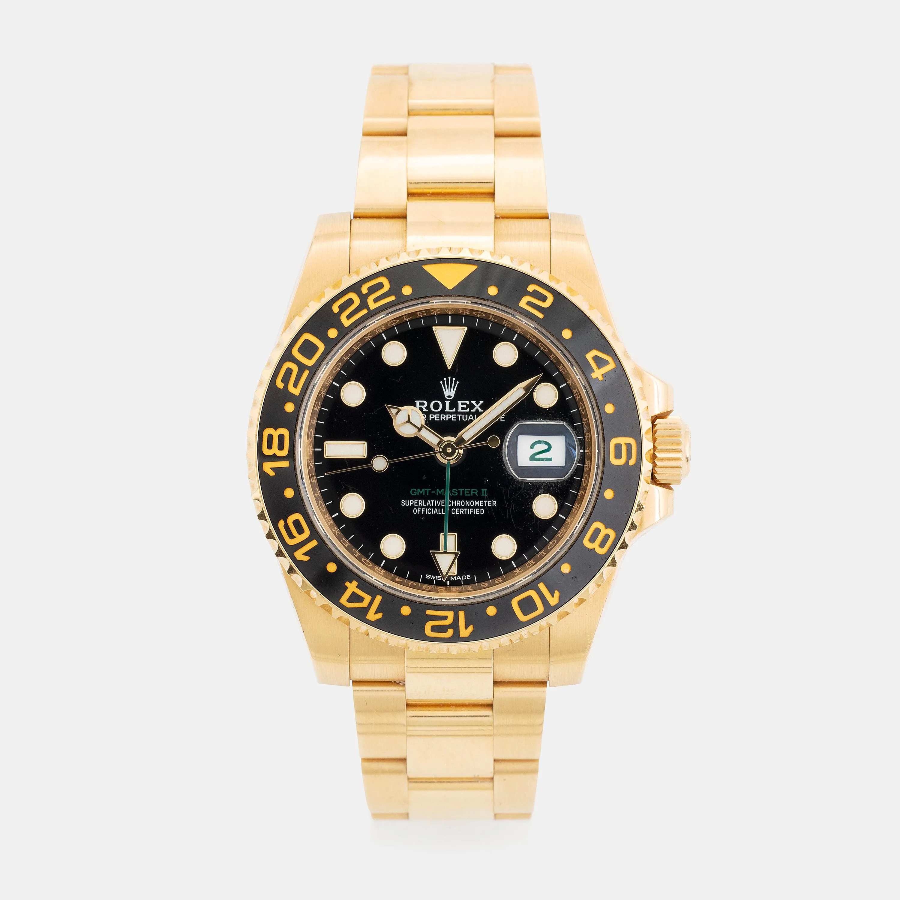 Rolex GMT-Master II 116718 40mm Yellow gold Black 1