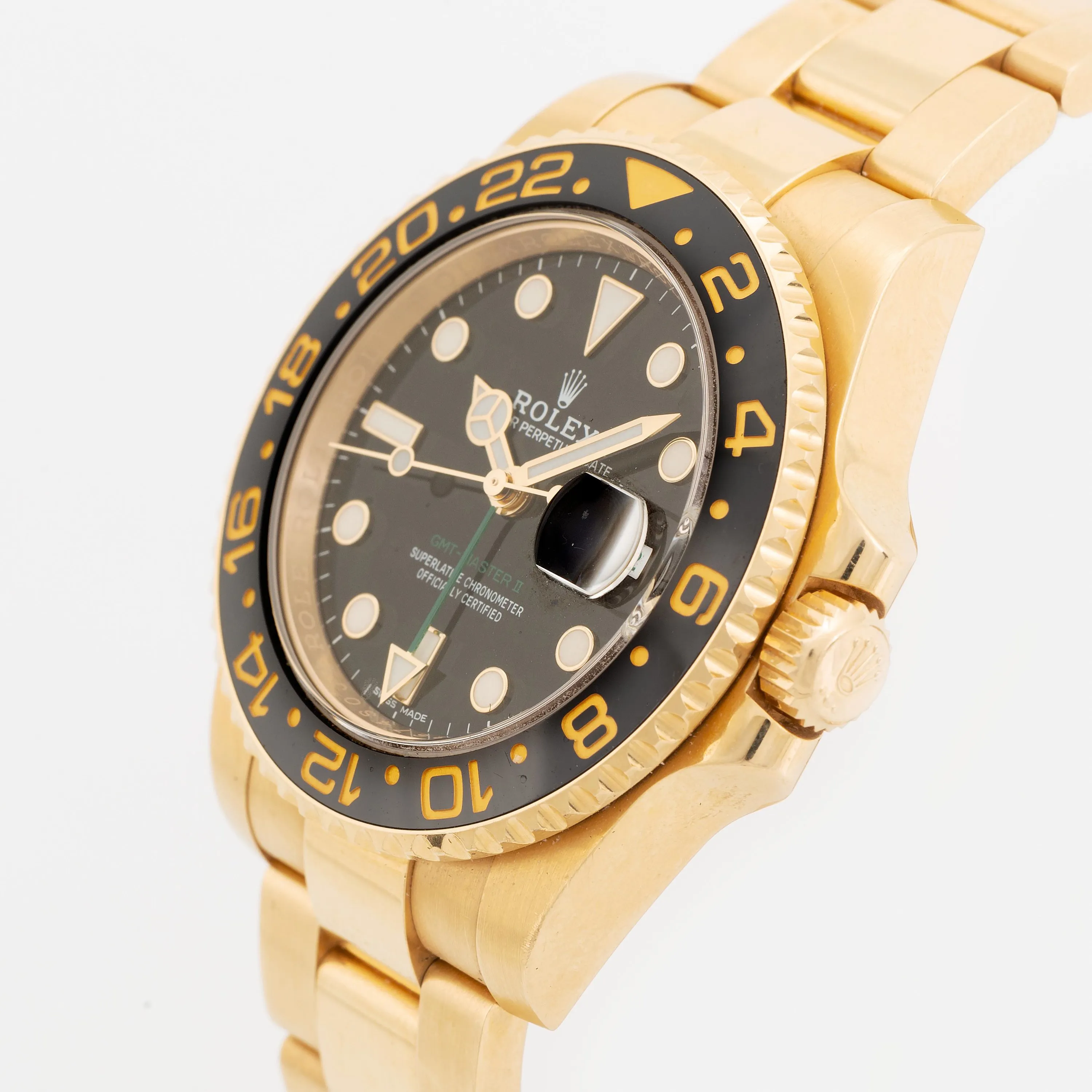 Rolex GMT-Master II 116718 40mm Yellow gold Black 14