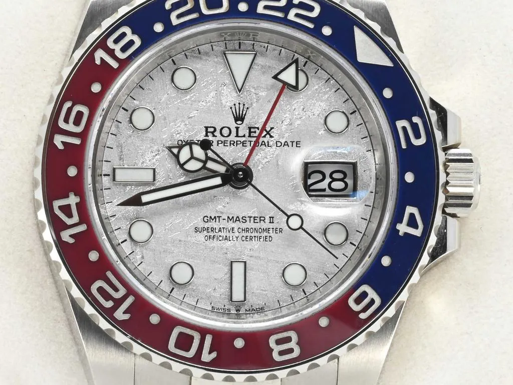 Rolex GMT-Master II 126719BLRO 170mm White gold Silver