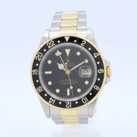 Rolex GMT-Master II 16713 40mm Yellow gold and Stainless steel Black