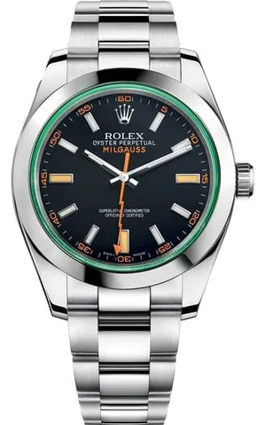 Rolex Milgauss 116400GV 40mm Stainless steel Black