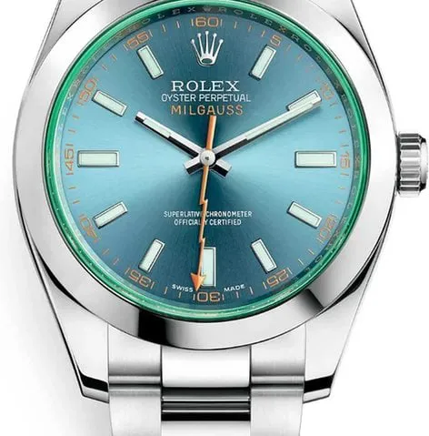 Rolex Milgauss 116400GV 40mm Stainless steel Blue