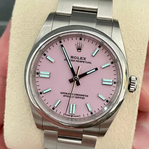 Rolex Oyster Perpetual 36 126000 36mm Steel Pink