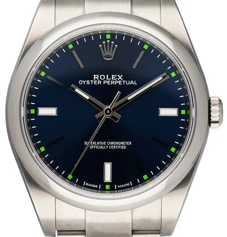 Rolex Oyster Perpetual 39 114300 34mm Steel Blue