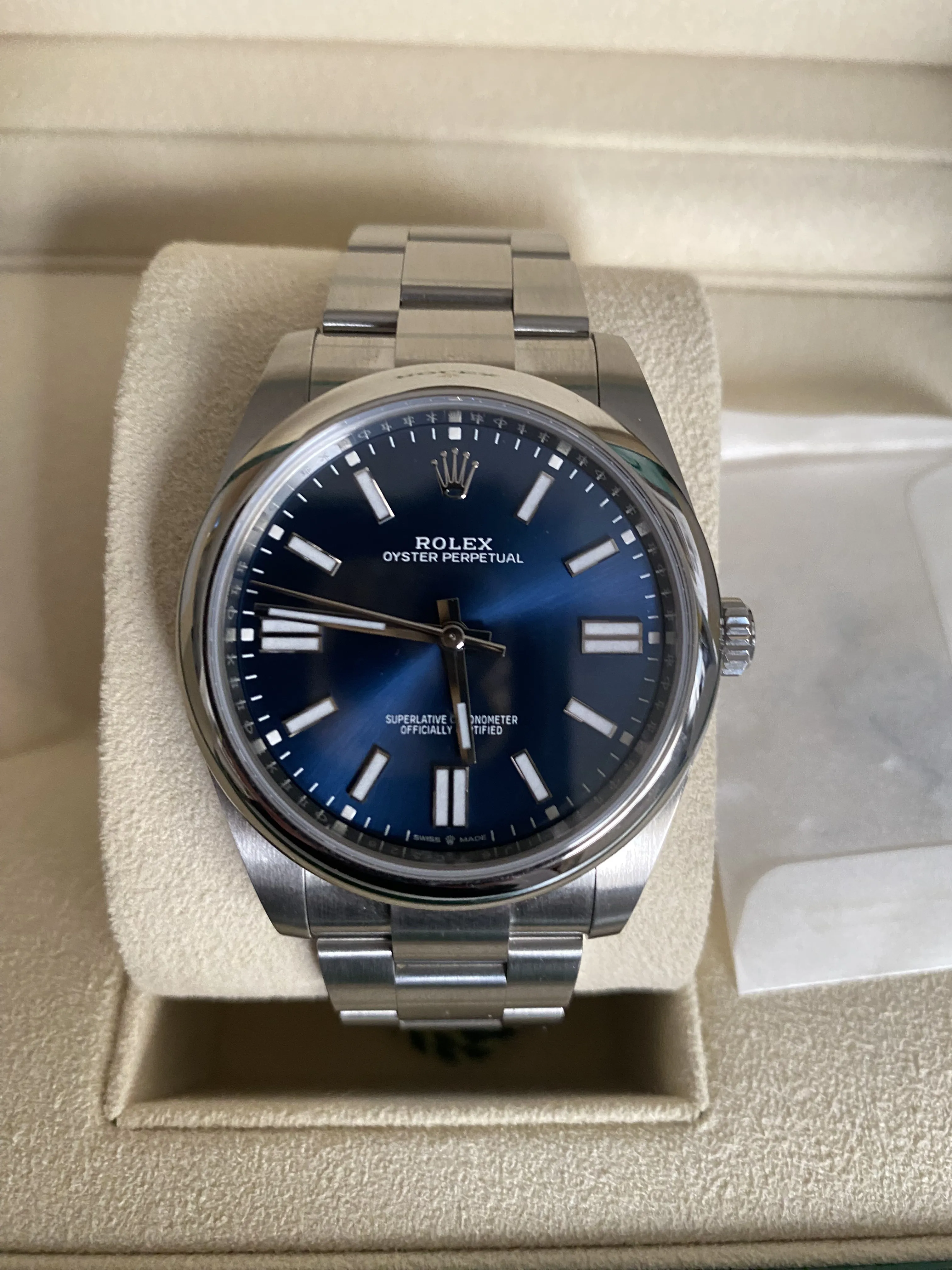 Rolex Oyster Perpetual 41 124300 41mm Steel Blue 1